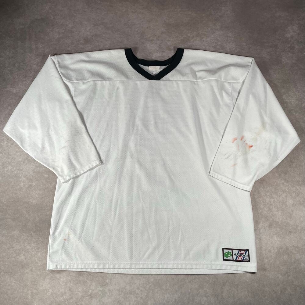 Vintage Dangle Pro Athletic White Hockey Jersey